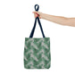 Grey Tropical Bliss Tote Bag