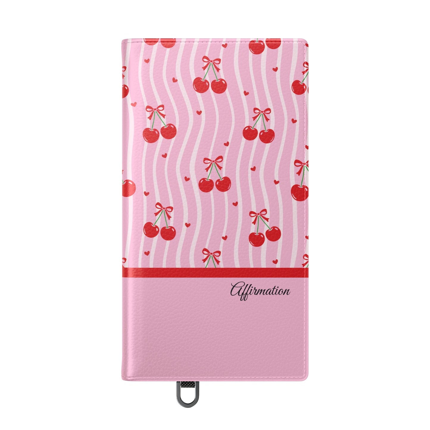 Personalized Cherry Blossom Dreams Flip iPhone and Samsung Cases — Wallet Folio with Name & Affirmation.