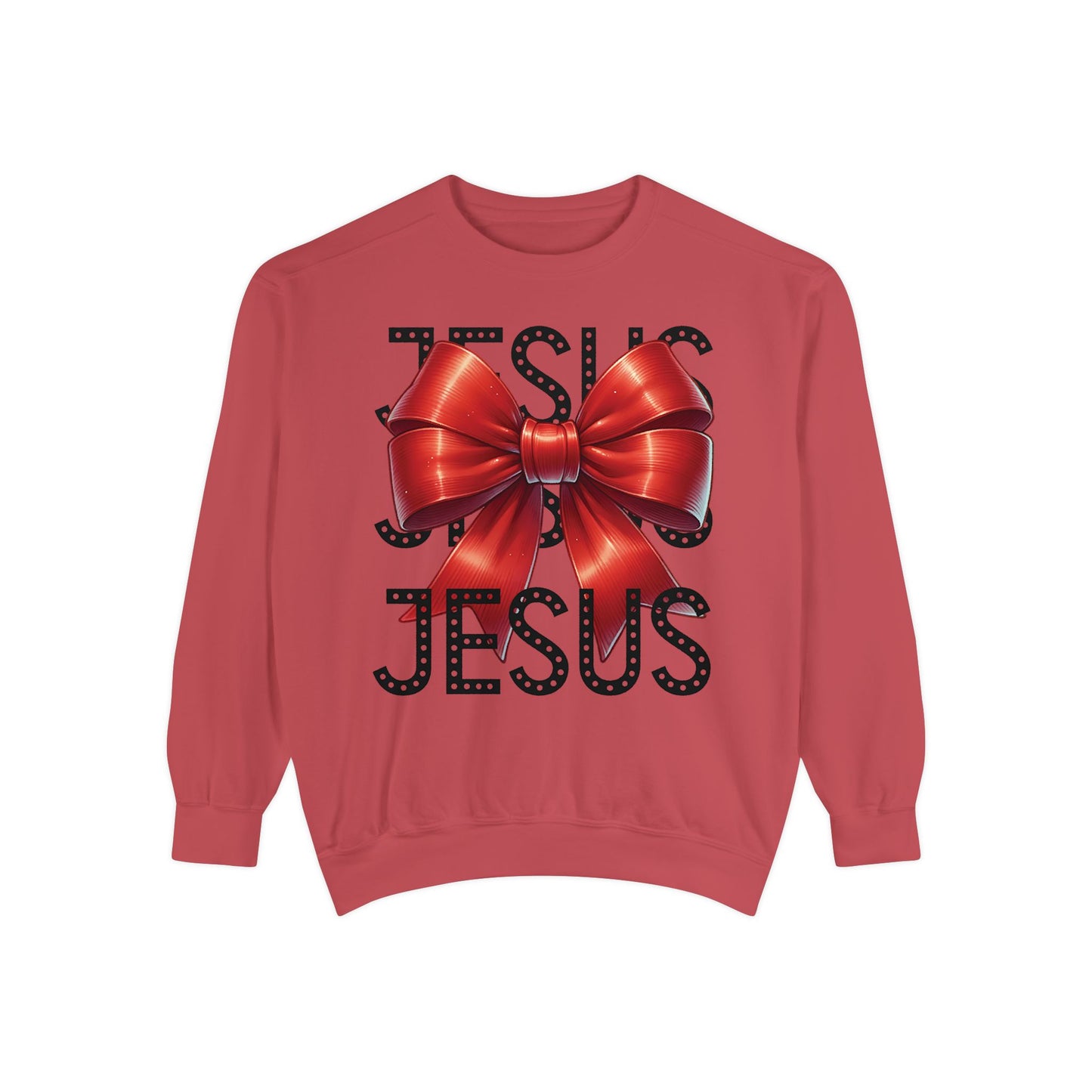 JESUS Charm Unisex Garment-Dyed Sweatshirt