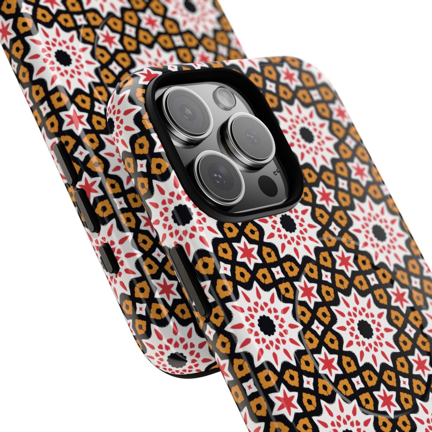 Bohemian Patterned Tough Magnetic Cases, Unique Phone Protection, Stylish Phone Cover, Gift for Trendsetters, Vibrant Designs