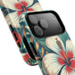 Tropical Hibiscus MagSafe® iPhone® Tough Case - Stylish Phone Protection Gift for Nature Lovers, Vibrant, Summer Vibes.