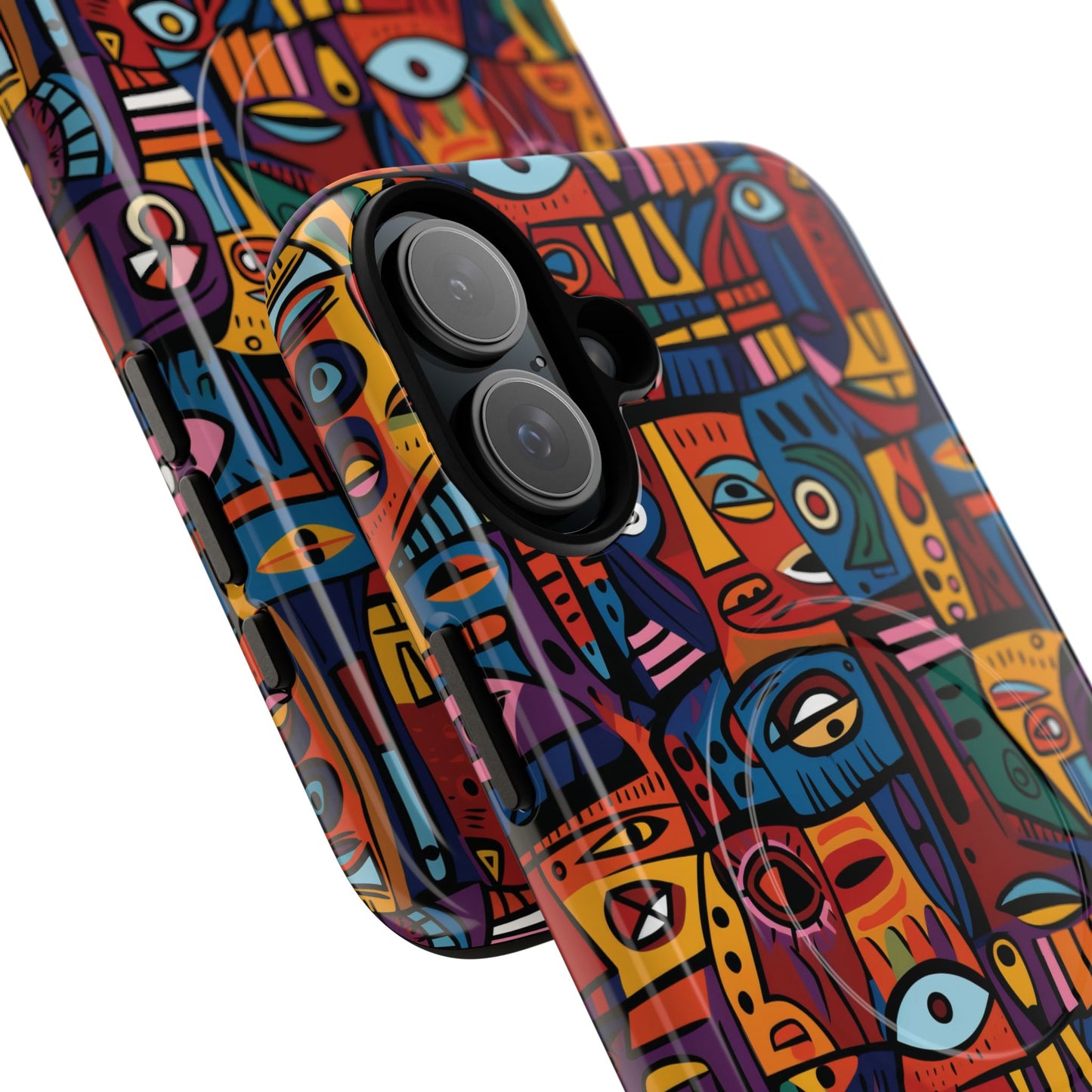 Vibrant Artistic Phone Case | Tough Magnetic Cases | Unique Gift for Art Lovers, Colorful Accessory, iPhone 14, 15, 16, 17 Case.