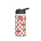 Personalized Red Schoolyard Chic Inspired Stainless Steel Water Bottle for Kids, Eco-Friendly Drinkware, Back to School, Teacher Gifts