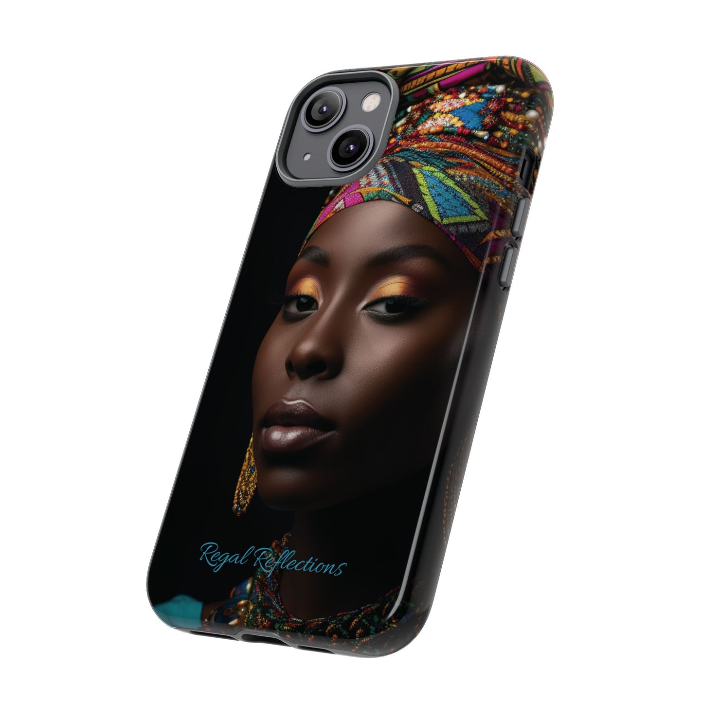 Regal Reflections: African Majesty iPhone, Samsung and Google Tough Phone Cases.