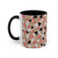 Heart Patterned Coffee Mug - Colorful Love Design, Perfect for Gifts & Celebrations