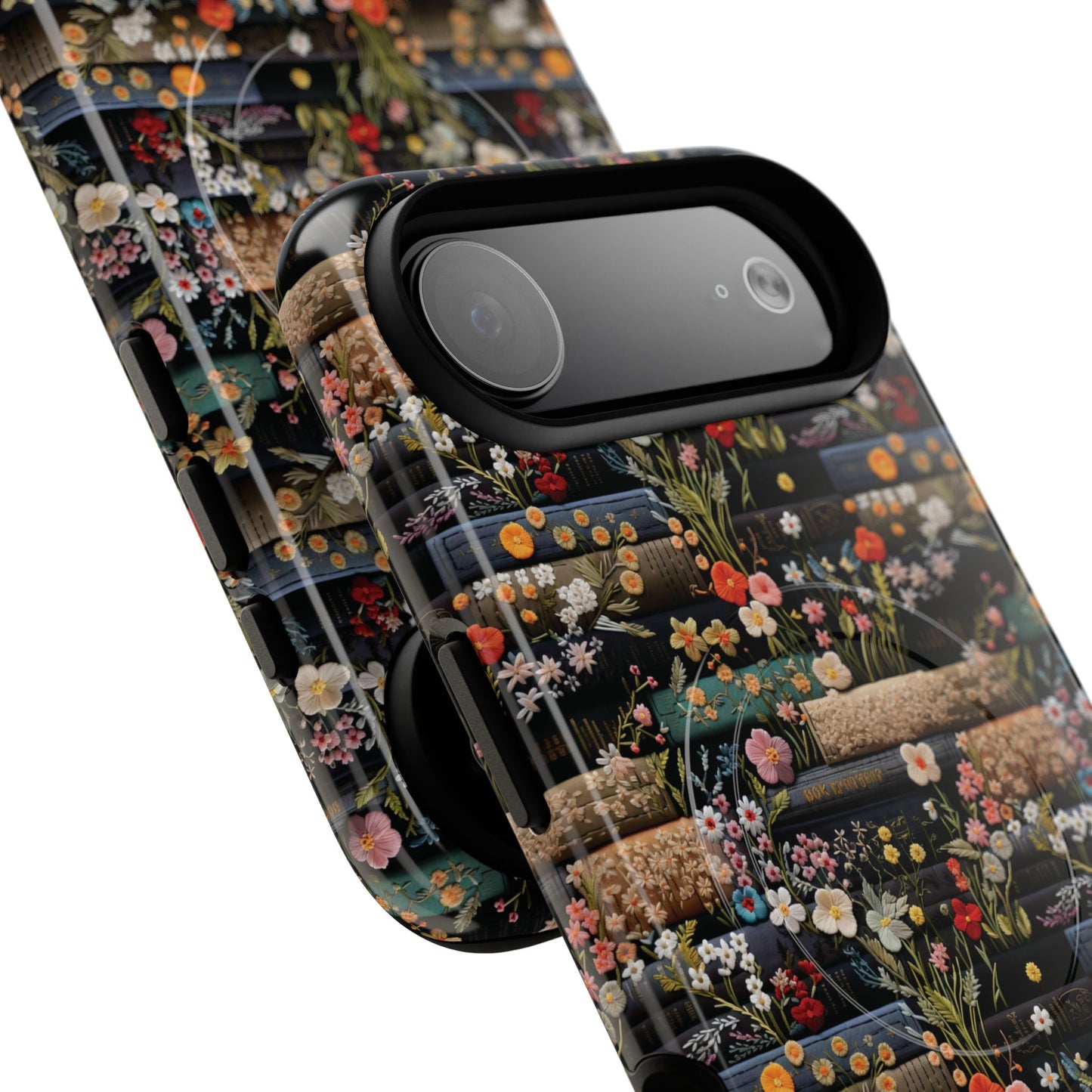 Floral Library Dreams Tough iPhone Magnetic Cases, Stylish Protective Cover, Customizable Gift for Nature Lovers, Festive Accessory for iPhone