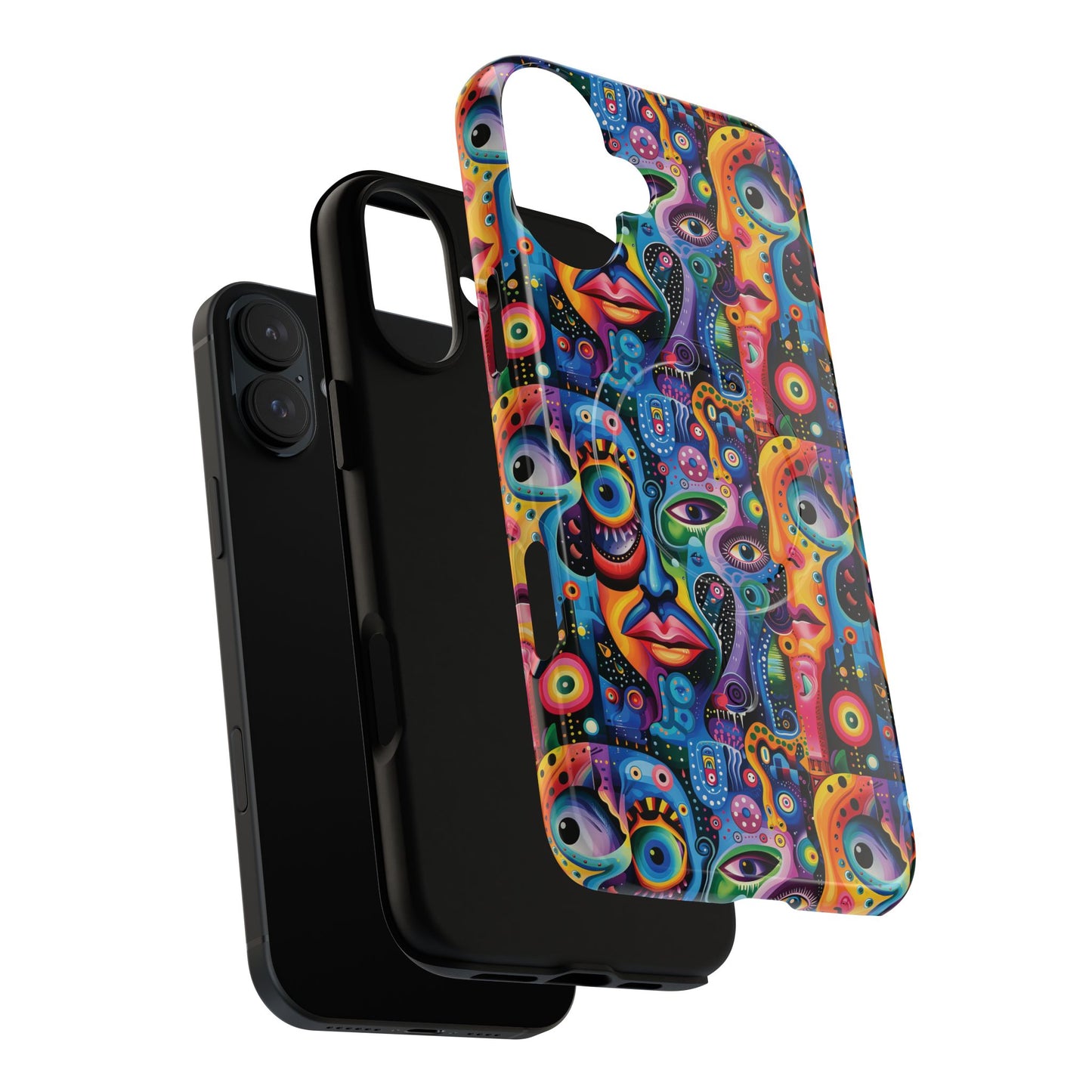 Psychedelic Visions Tough iPhone Magnetic Case - Unique Art iPhone Cover