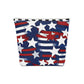 Patriotic Waves Cotton Cosmetic Bag