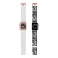 Urban Graffiti Trendy Apple Watch Band with Urban Design - Black and White Graffiti Style