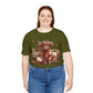 Autumn Highland Cow Charm Unisex Jersey Short Sleeve Tee