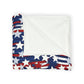 Patriotic Waves Soft Minky Blanket