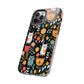 Whimsical Feline Garden iPhone and Samsung Tough Phone Cases,