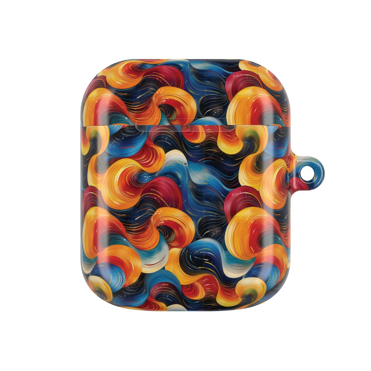 Cosmic Swirl AirPod Case - Colorful Protective Cover for Music Lovers