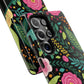 Personalized Floral Fantasy Samsung and Google Pixal Phone Case – Personalized Tough Cases with Colorful Garden Design