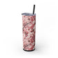 Cherry Blossom Skinny Tumbler with Straw - 20oz Floral Drinkware