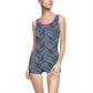 Purple Tropical Bliss Women's Vintage Swimsuit (AOP)