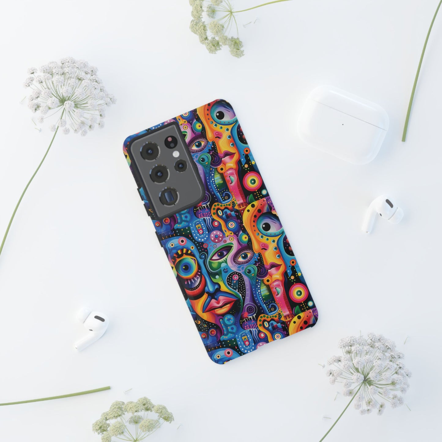 Psychedelic Visions Vibrant Art Google Pixel, iPhone and Samsung Phone Case - Tough Cases for Creative Souls