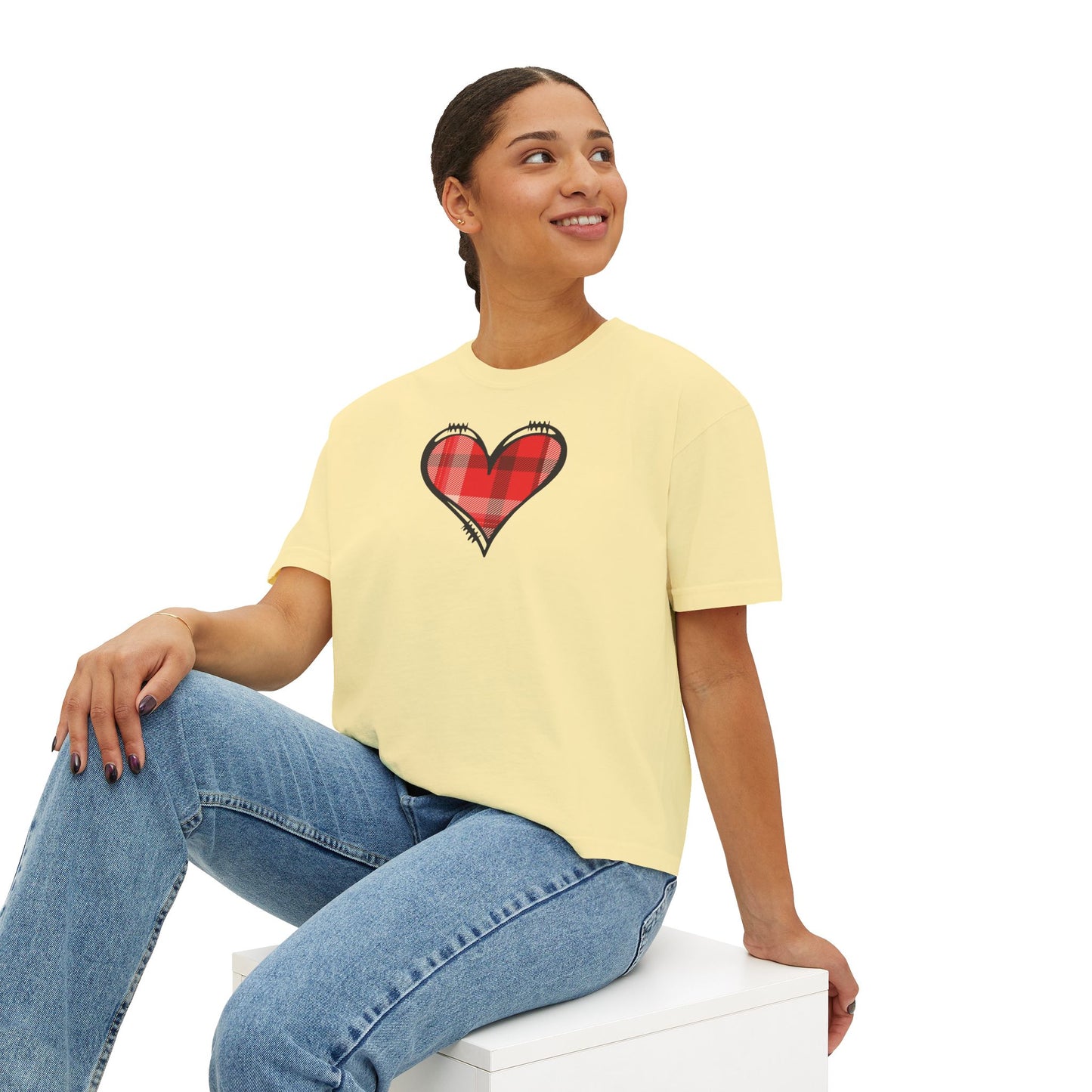 LOVE Always Women's Comfort Colors Boxy Tee