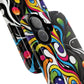 Vibrant Yin Yang Pop Splash Tough Magnetic iPhone Cases, Bold Artwork, Customizable Protection, Gift for Tech Lovers, Colorful iPhone Accessories