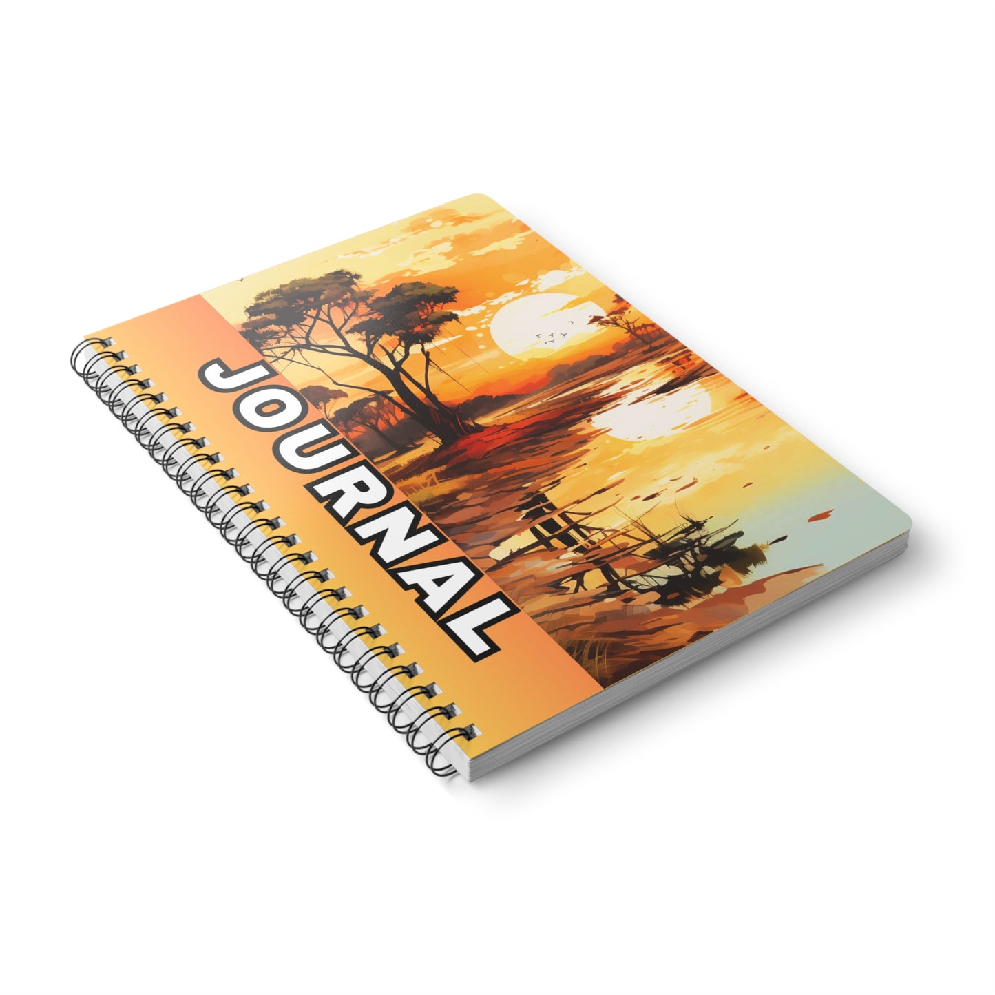 Sunset Serenity A5 Journal | Nature Inspired Notebook, Travel Journal, Sketchbook, Gift for Nature Lovers, Writing Journal