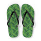 Green Tropical Bliss Flip Flops