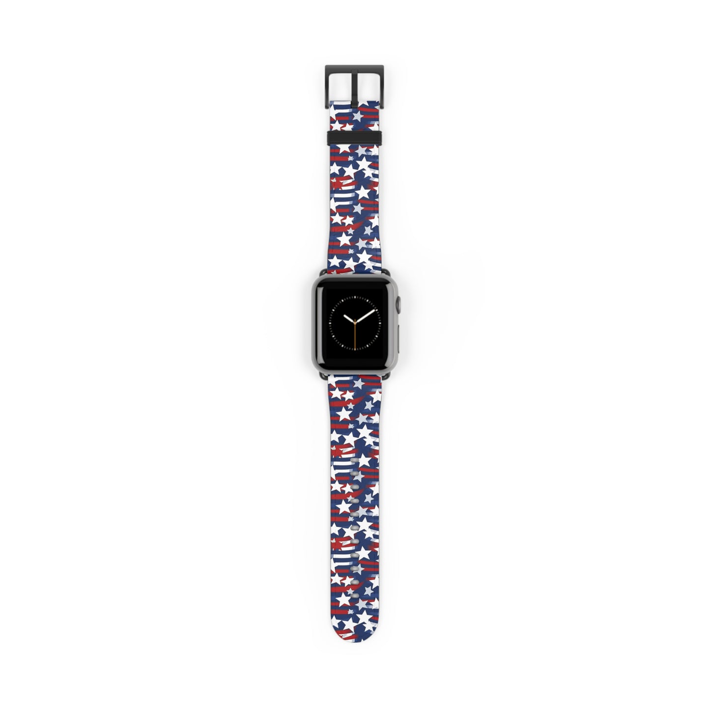 Patriotic Waves - Red, White & Blue Stars | USA Flag Design