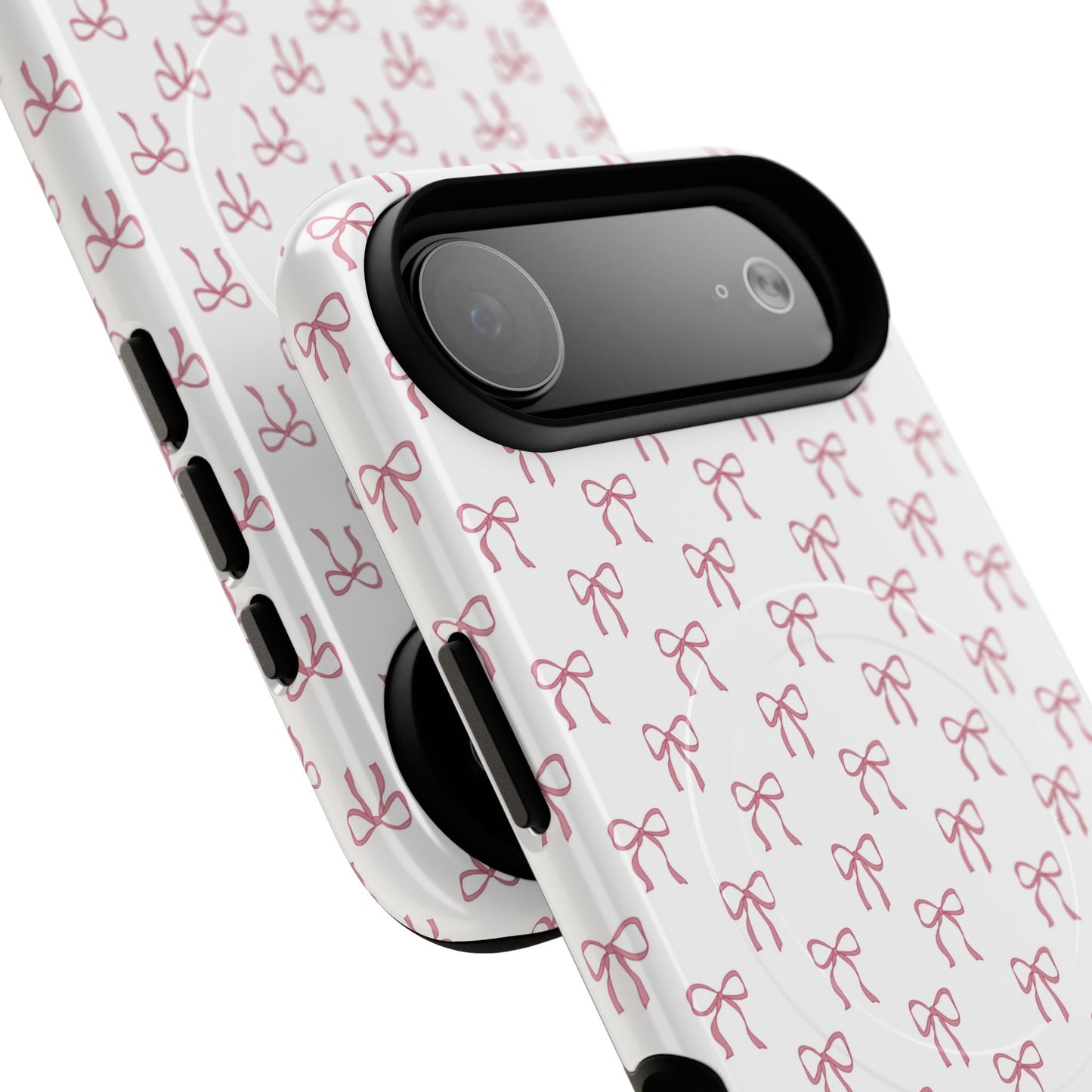Blush Coquette Bow Bliss Magnetic iPhone Cases, Gift for Her, Cute iPhone Accessories, Fun Personalized Cases, Stylish Tech Gifts, Birthday Present
