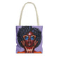 Afro Luxe Glow Tote Bag
