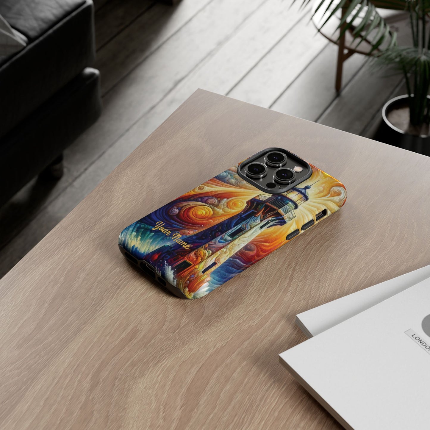 Personalized Cosmic Beacon iPhone Tough Cases, Gift for Him/Her.
