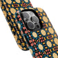 Celestial Spice Tiling Colorful Tough Magnetic iPhone Case, Unique iPhone Cover, Artistic Mobile Shell, Durable Design Accessory, Trendy Gift Idea, MagSafe® iPhone Case.