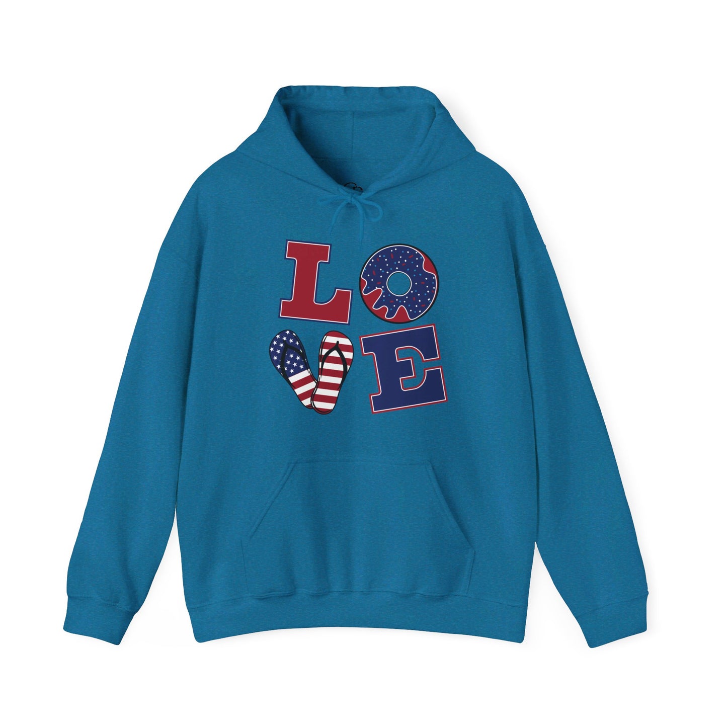 Patriotic LOVE Unisex Heavy Blend™ Hooded Sweatshirt