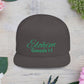 Green Elohim, Genesis 1:1 Snapback Cap - Faith-Inspired Flat Bill Hat, Baseball Hat, Perfect for Gifts, Daily Wear, Spiritual Events.