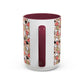 Heart Patterned Coffee Mug - Colorful Love Design, Perfect for Gifts & Celebrations