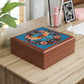 Dragonfly Stained Glass Jewelry Box — Floral Keepsake Box