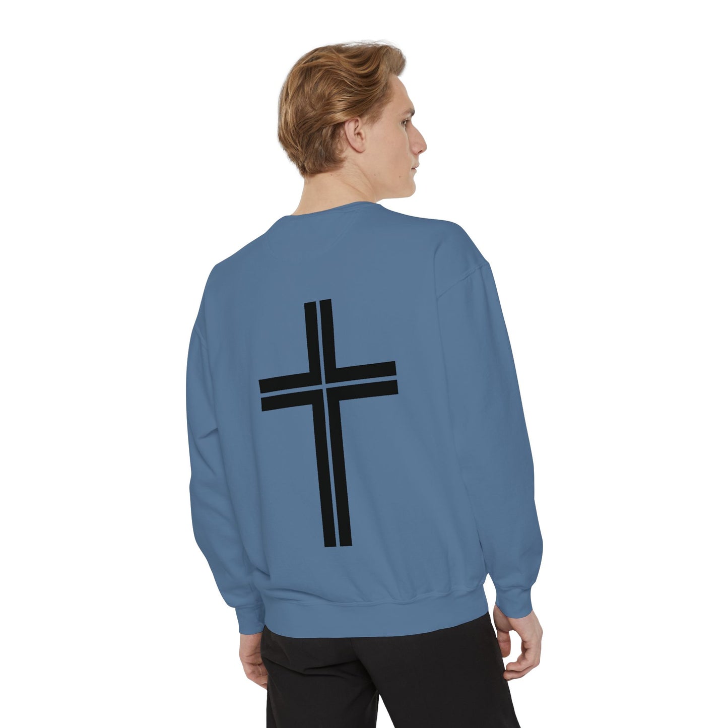 JESUS Charm Unisex Garment-Dyed Sweatshirt