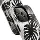 Personalized Monochrome Monstera Tropical Phone Case - Tough Magnetic MagSafe® Cases, Gifts for Nature Lovers, Stylish Phone Accessories, Gifts for Her.