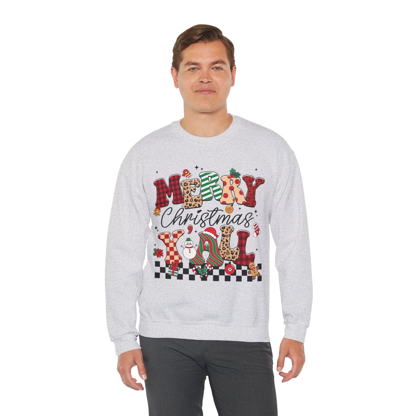 Merry Christmas Unisex Heavy Blend™ Crewneck Sweatshirt