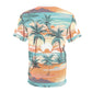 Sunset Paradise Unisex Tee (AOP)