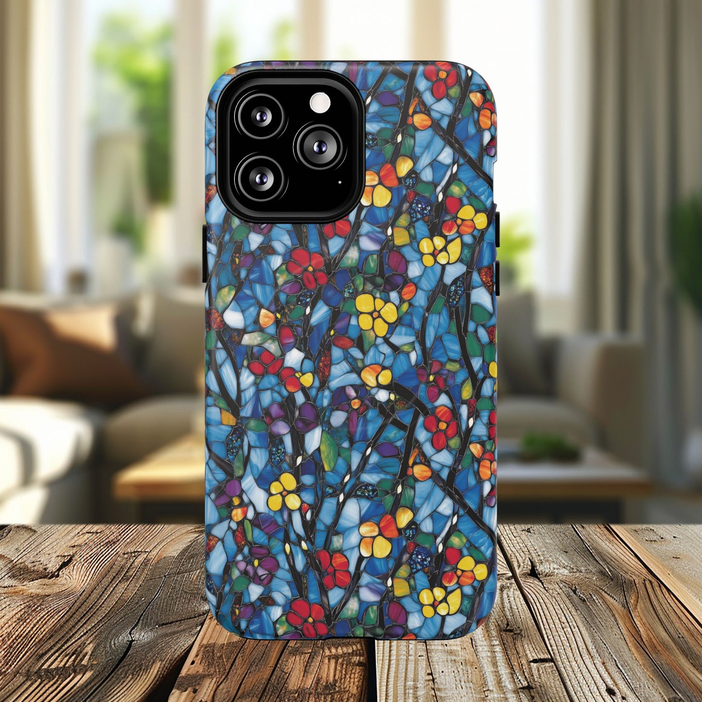 Colorful Floral Phone Case, Tough Magnetic Phone Cover, Durable Tech Accessory, Unique Gift for Her, Vibrant Smartphone Case