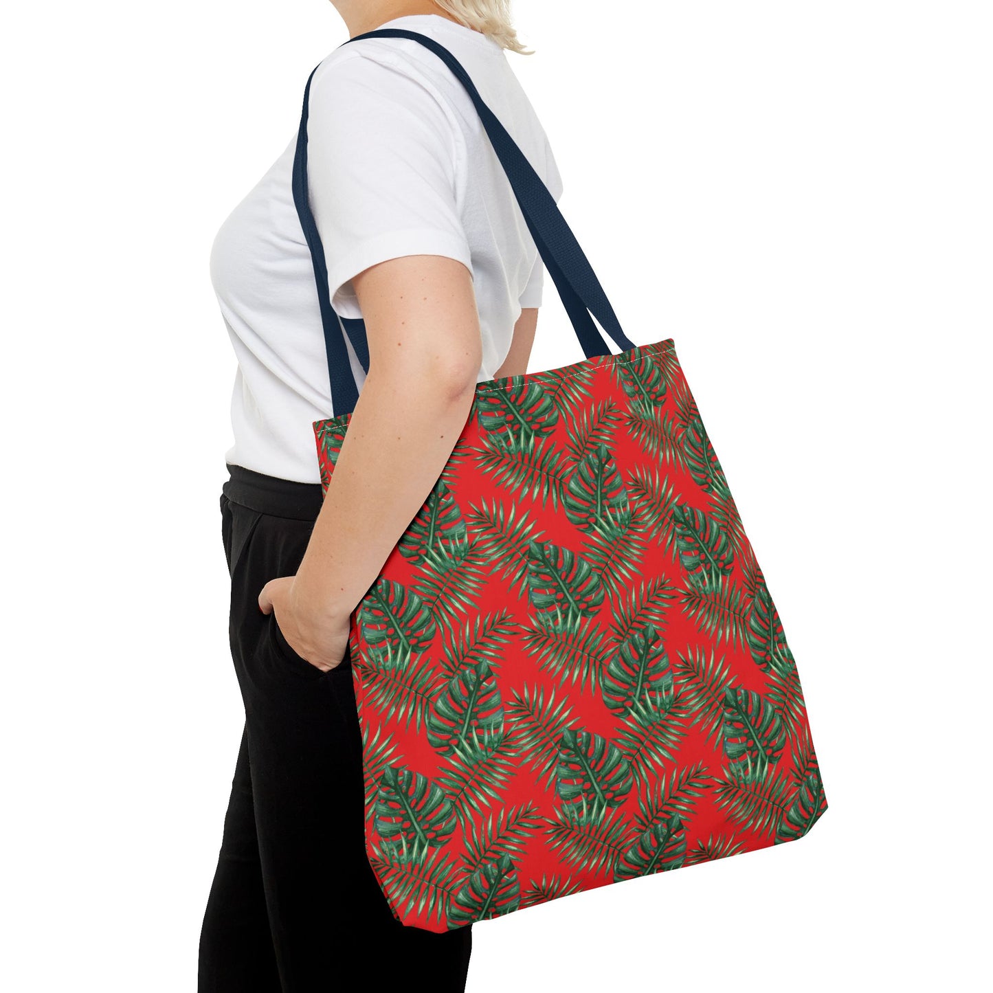 Red Tropical Bliss Tote Bag