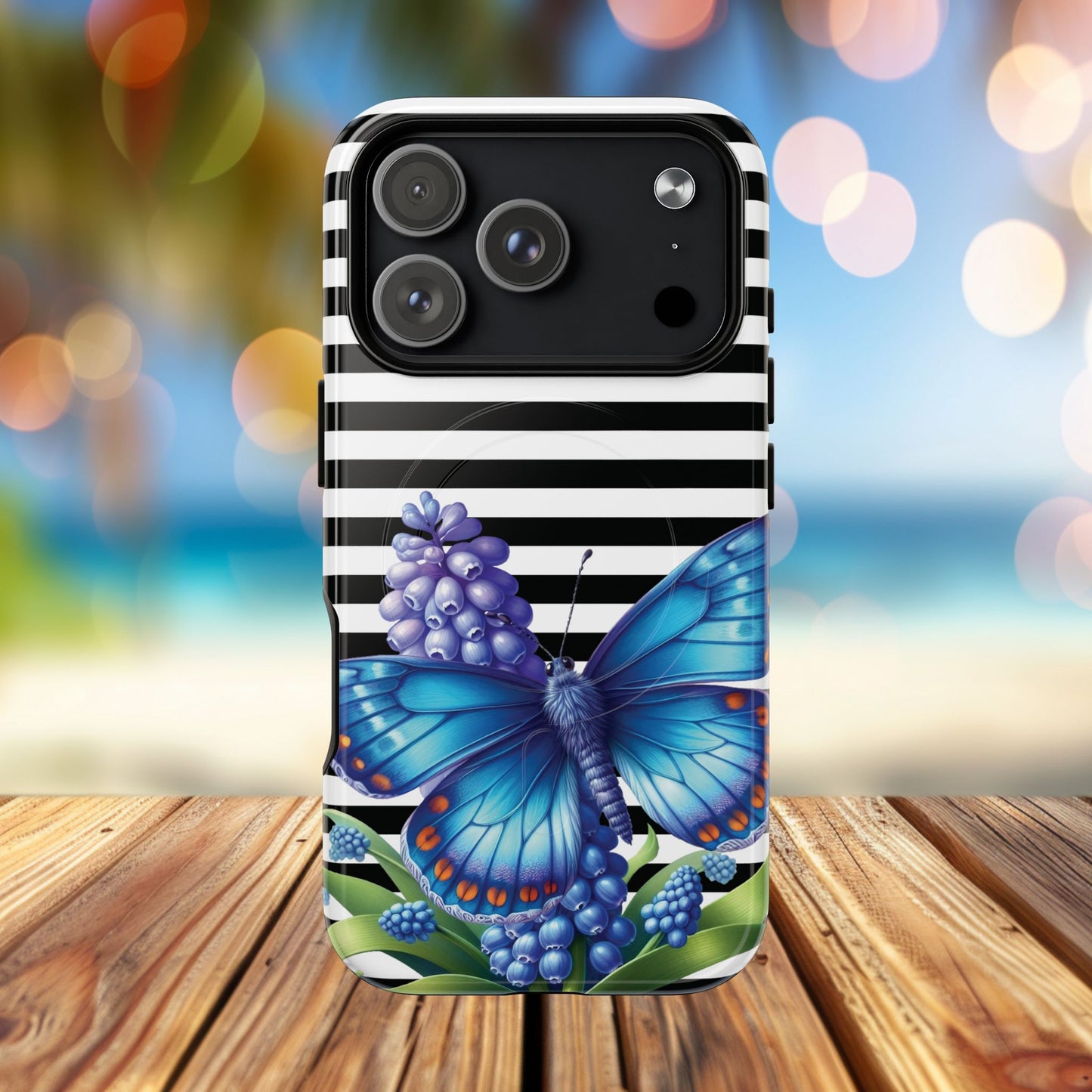 Midnight Bloom Tough iPhone Magnetic Cases - Floral, Stylish iPhone Cover, Gift for Her, Custom Mobile Case, Trendy iPhone Accessories