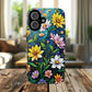 Flower Garden Stained Glass Phone Case, Tough Magnetic Cases, Floral Phone Cover, Durable Phone Accessories, Spring Gift, Birthday Present