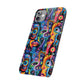 Psychedelic Visions Slim iPhone Case - Vibrant Design for Artistic Souls