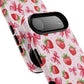 Strawberry Blush Coquette Magnetic Tough iPhone Cases - Funky Fruit Cases, Floral iPhone Cover, Trendy Gifts, iPhone Accessories, Strawberry Lover