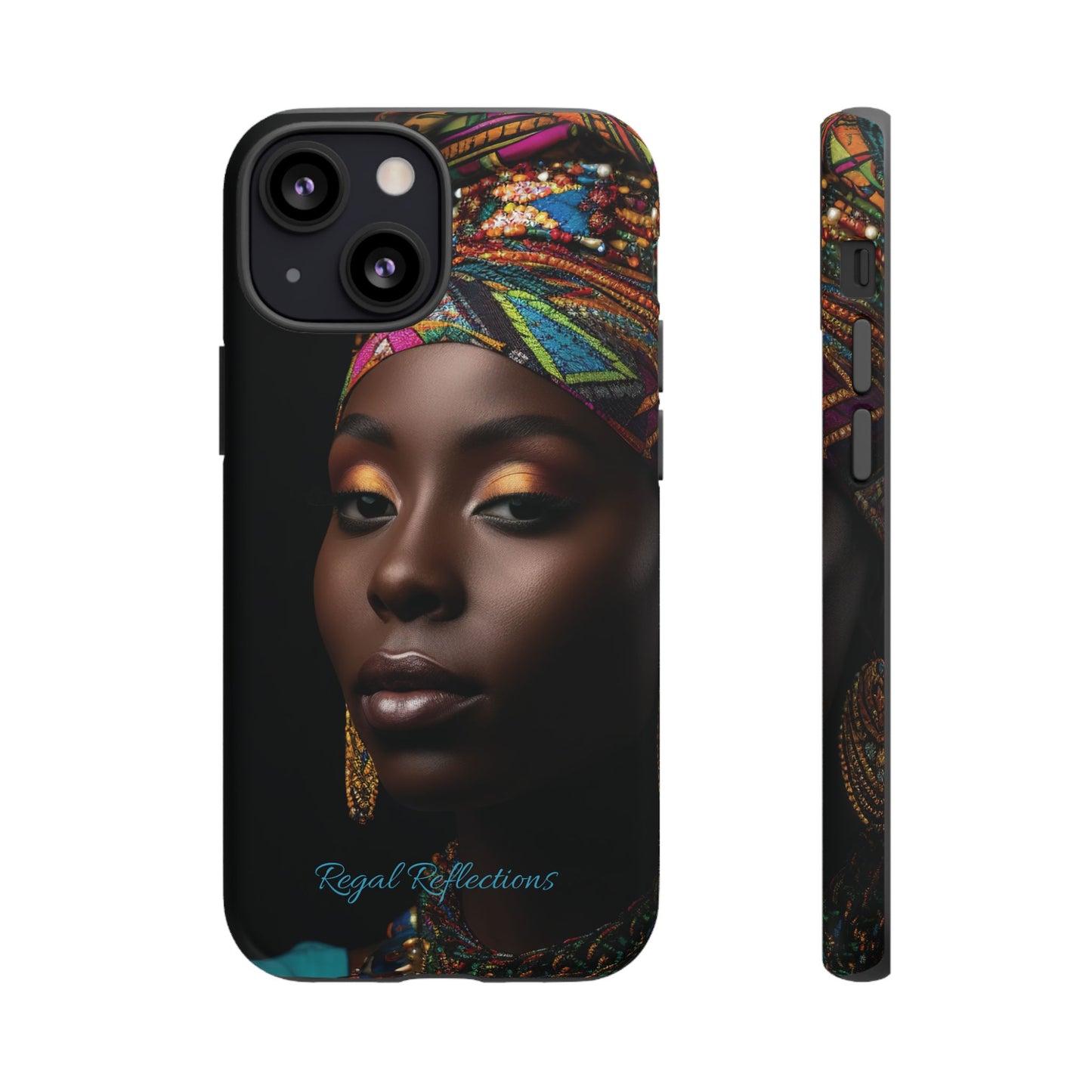Regal Reflections: African Majesty iPhone, Samsung and Google Tough Phone Cases.