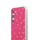 Personalized Pink Bow Coquette Slim Flexi iPhone and Samsung Cases — Custom Name or Affirmation