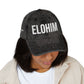 Vintage Embroidered Dad Cap with 'ELOHIM GENESIS 1:1' - Stylish Casual Hat, Gift for Him/Her, Summer Accessory, Trendy Streetwear, Spiritual Fashion