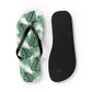 White Tropical Bliss Flip Flops