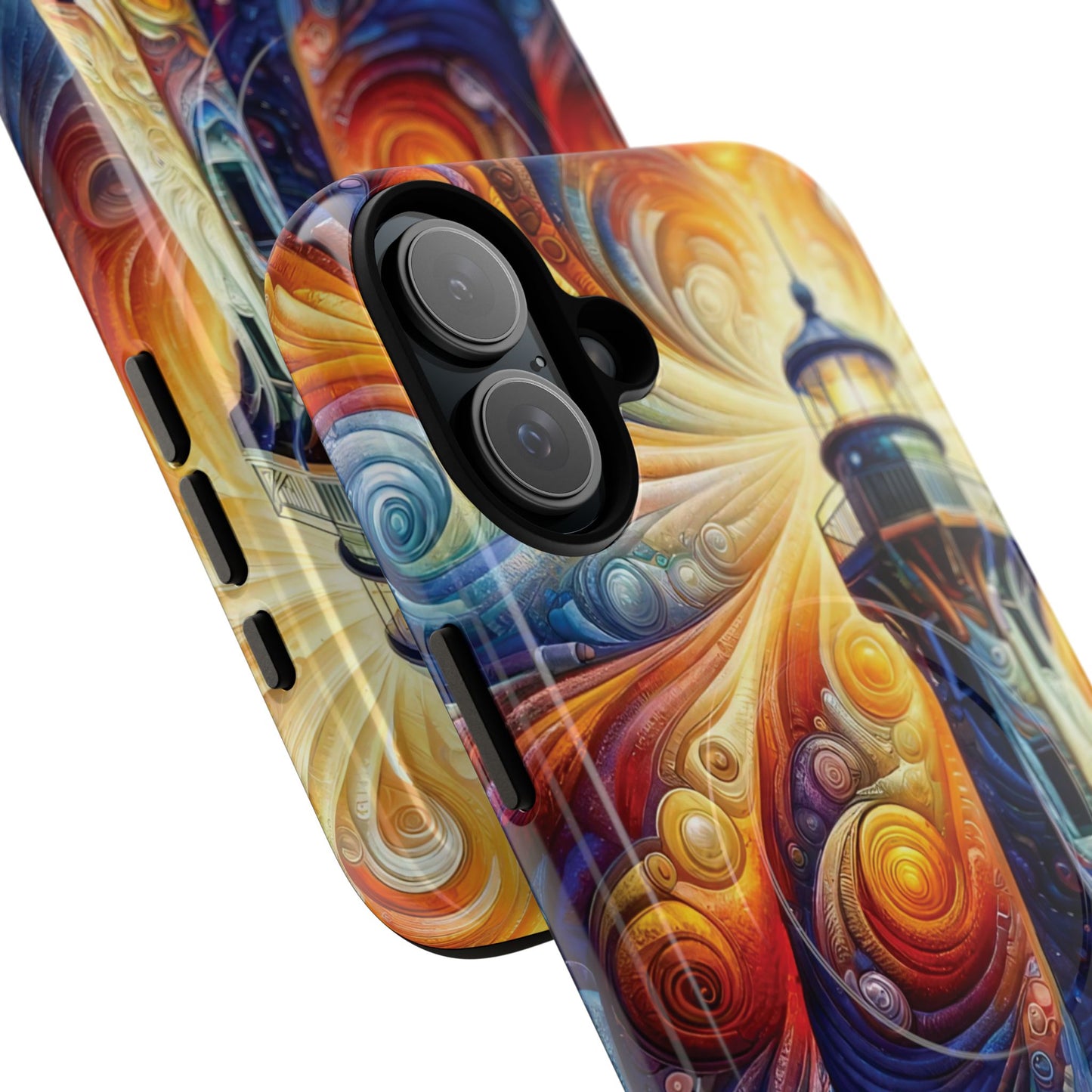 Vibrant Lighthouse Magnetic iPhone Case, Durable Protection for Everyday Adventure, Gift for Nature Lovers, Colorful iPhone Cover