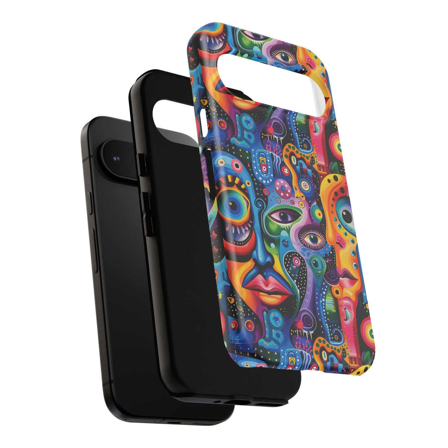 Psychedelic Visions Vibrant Art Google Pixel, iPhone and Samsung Phone Case - Tough Cases for Creative Souls